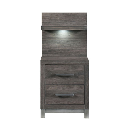 Zephyr - Nightstand With Wall Panel