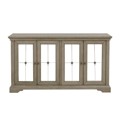 Vermillion - Server With Mirrored Door - Taupe