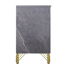 Symmetry - 2 Drawer Nightstand - Charcoal