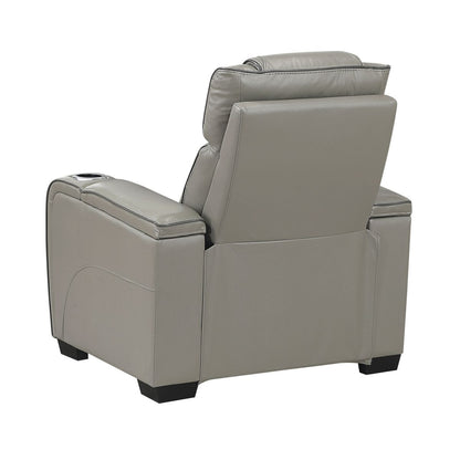 Apex - Power Reclining Chair With Power Headrest, Storage Arms With Cup Holders, Air Massage And Heat, LED Lighting And Charging Ports