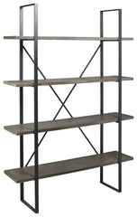 Gilesgrove - Bookcase - Black / Gray
