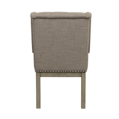 Vermillion - Arm Chair (Set of 2) - Taupe