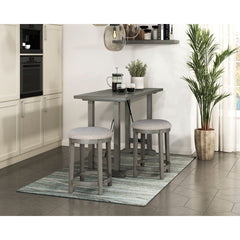 Auburndale - Counter Height Stool (Set of 2) - Dark Gray / Beige