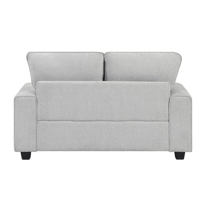 Sarah - Loveseat - Pearl Silver