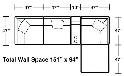 Posh - Modular Sectional And Ottoman