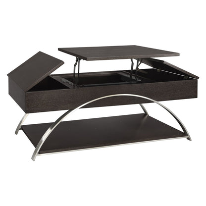 Tioga - Lift Top Cocktail Table - Brown