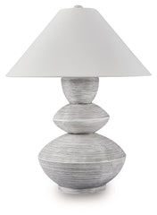 Brickdon - Poly Table Lamp - Distressed White