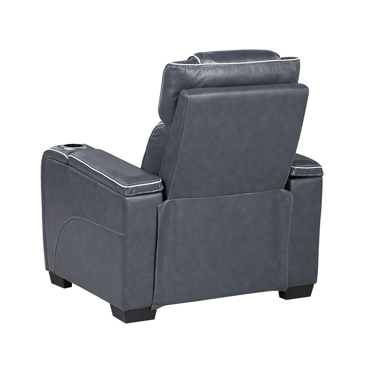 Apex - Power Reclining Chair With Power Headrest, Storage Arms With Cup Holders, Air Massage And Heat, LED Lighting And Charging Ports