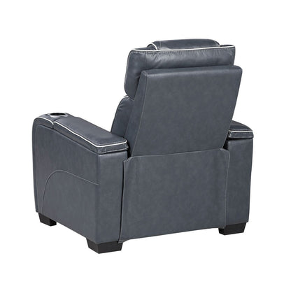 Apex - Power Reclining Chair With Power Headrest, Storage Arms With Cup Holders, Air Massage And Heat, LED Lighting And Charging Ports