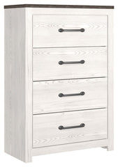 Gerridan - Four Drawer Chest - White / Gray