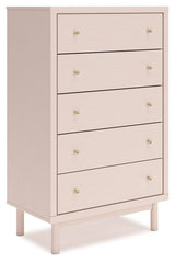 Wistenpine - Five Drawer Chest - Blush