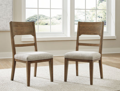 Cabalynn - Dining Uph Side Chair (Set of 2) - Oatmeal / Light Brown