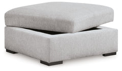 Gabyleigh - Ottoman With Storage - Nickel