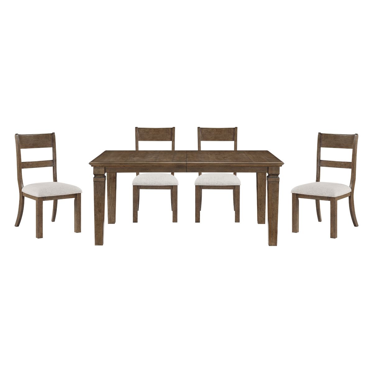Quinn - 5 Piece Set (Table & 4 Side Chairs) - Dark Brown