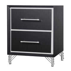 Ava - 2 Drawer Nightstand - Ebony
