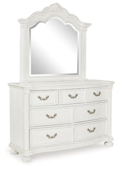 Montelaine - Dresser And Mirror - Antique White