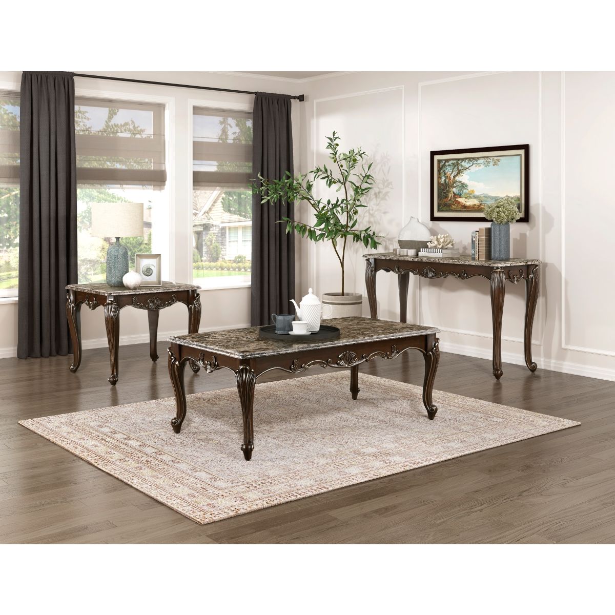 Balthasar - Sofa Table - Cherry