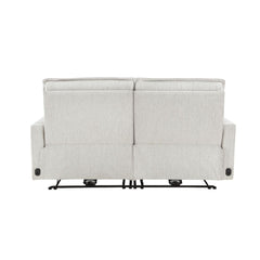 Salida - Power Double Reclining Loveseat With Power Headrests - White
