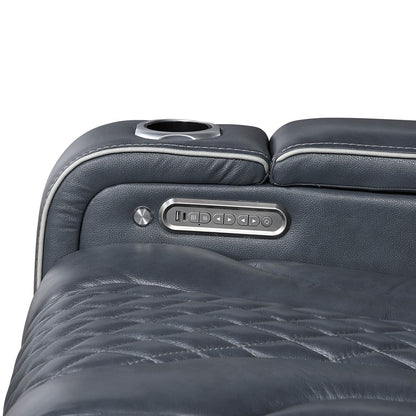 Apex - Power Reclining Chair With Power Headrest, Storage Arms With Cup Holders, Air Massage And Heat, LED Lighting And Charging Ports