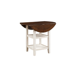 Kiwi - Counter Height Drop Leaf Table - White / Cherry