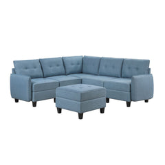 Garren - Sectional With Storage And Ottoman