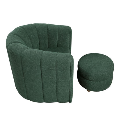 Delaney - Swivel Chair With Ottoman